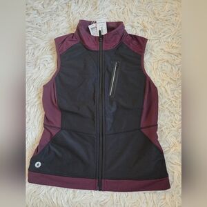 Smartwool Women's Active Fleece Insulated Wind Vest Size Medium, Eggplant